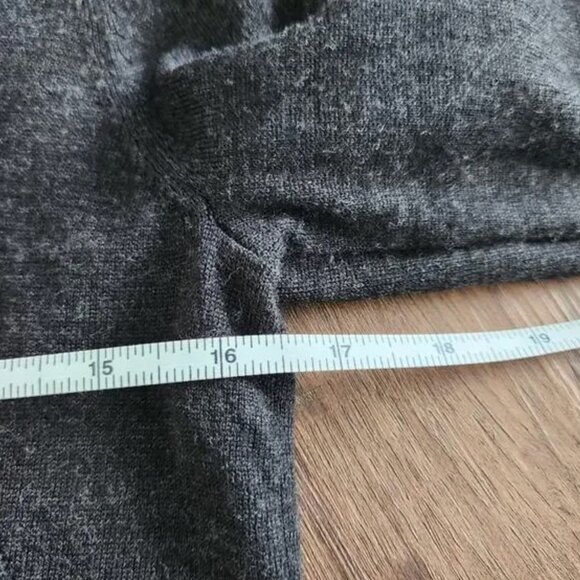 Zadig & Voltaire Merino Wool Sweater dress w Silk XS Grey Black - Picture 4 of 7